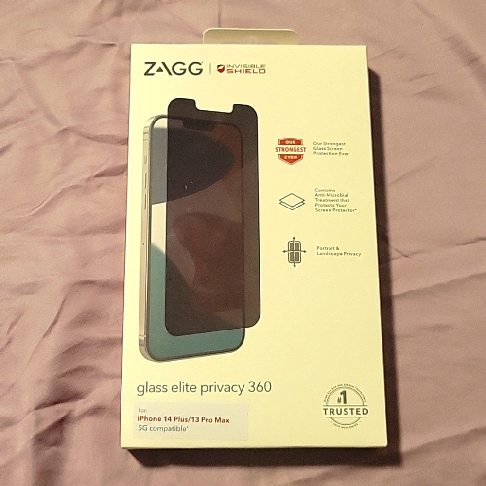 🔥 iPhone 14 Plus or iPhone 13 Pro Max Invisible Privacy Screen Protector 5G